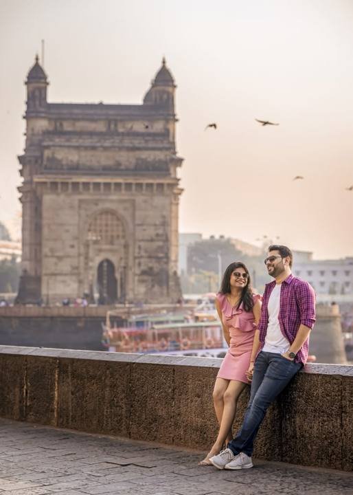 Couple Shoot at the Gateway, Mumbai